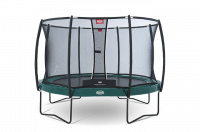 Батут Berg Elite+ 430 (зеленый) с защитной сеткой T-Series