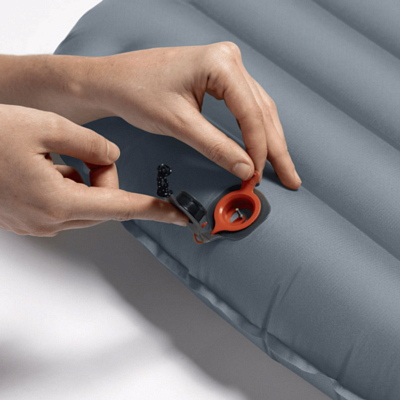 Коврик надувной Bach Sleeping pad reLAY 3R split (regular) Stormy Blue/Cinnamon Red