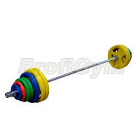 Штанги цветные ProfiGym ( 3 хвата ) 130 кг
