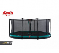 Батут Berg InGround Favorit Green 430 + защитная сетка Comfort