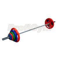 Штанги цветные ProfiGym ( 3 хвата ) 100 кг