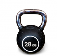 Гиря полиуретановая с хромированной ручкой Protrain KB2015-28