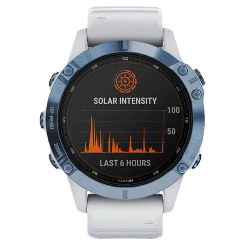 Часы для спорта Garmin Fenix 6 Pro Solar Mineral Blue