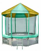 Батут Optifit Like green 10ft с зелено-желтой крышей