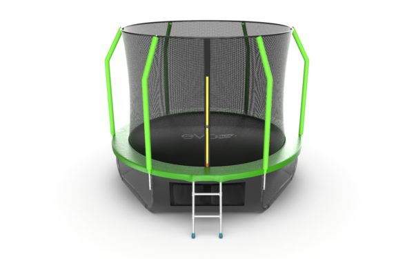 Батут с внутренней сеткой Evo Jump Cosmo 10ft (Green) + нижняя сеть