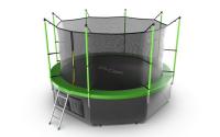 Батут с внутренней сеткой Evo Jump Internal 12ft (Green) + нижняя сеть