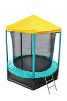 Батут Optifit Like green 8ft с желтой крышей