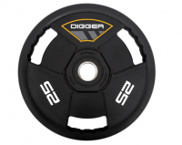 Диск олимпийский полиуретановый 3-х хватовый 25кг Hasttings Digger HD51C3A-25