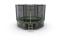 Батут с внешней сеткой Evo Jump External 12ft (Green) + нижняя сеть