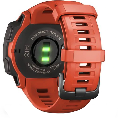 Часы для спорта Garmin Instinct Solar Flame Red