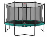 Батут Berg Champion 430 (зеленый) + защитная сетка "Comfort"
