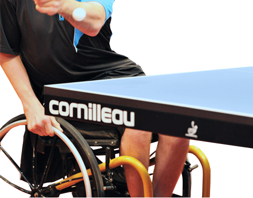 Теннисный стол профессиональный Cornilleau 740 ITTF Indoor Blue