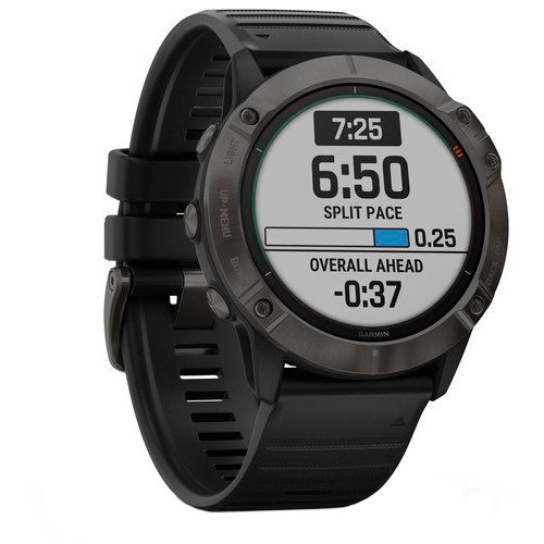Часы для спорта Garmin Fenix 6X Pro Solar Titanium Black