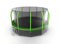 Батут с внутренней сеткой Evo Jump Cosmo 16ft (Green) + нижняя сеть
