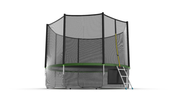 Батут с внешней сеткой Evo Jump External 12ft (Green) + нижняя сеть