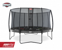 Батут Berg Elite Tatoo 430 (серый) с защитной сеткой Deluxe