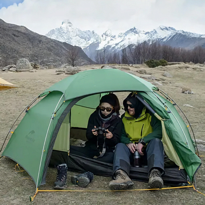 Палатка Naturehike Cloud Peak 2 Man Tent 20D T-zipper Green
