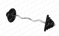 В-ШТР-72,5-26 Штанга ProfiGym W-образная, 72.5кг, обрезиненные диски