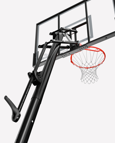 Баскетбольная стойка мобильная, акрил Spalding 54’ Gold Portable