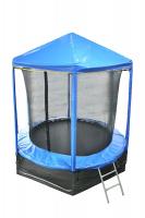 Батут Optifit Like blue 8ft с синей крышей