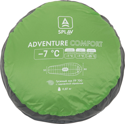 Спальник Splav Спальник Splav Adventure Comfort 190 Лайм
