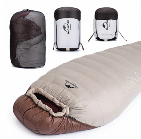 Спальный мешок Naturehike Snowbird -3˚C M Smoke Brown