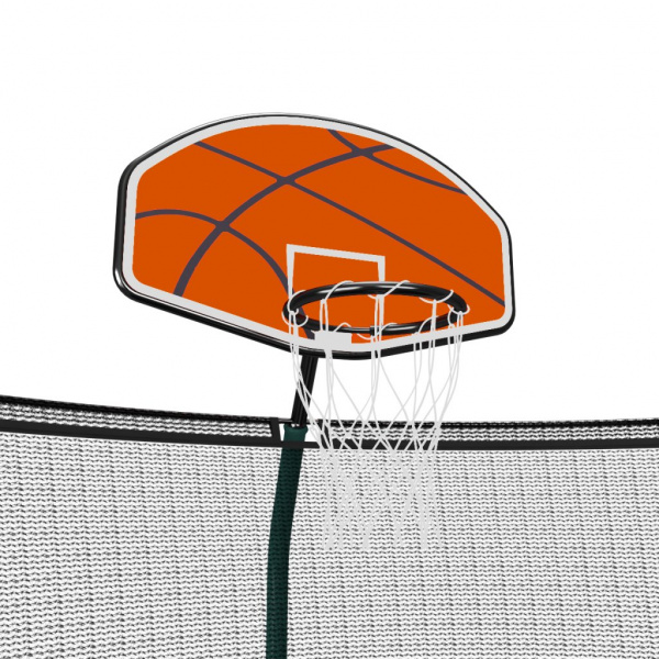 Батут Unix line Supreme Game 16 ft + Basketball (green)