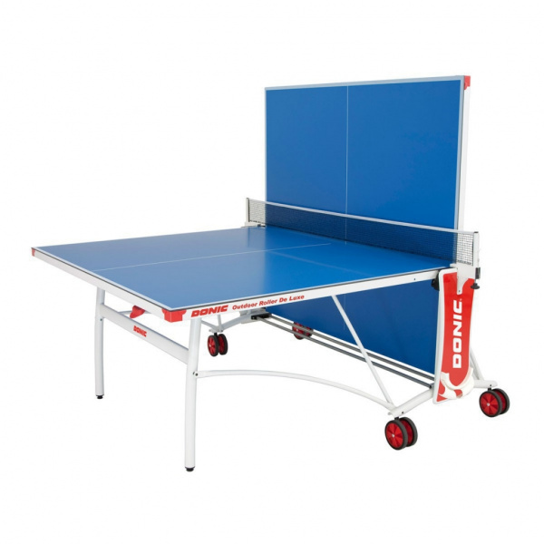 Всепогодный теннисный стол Donic Outdoor Roller De Luxe синий