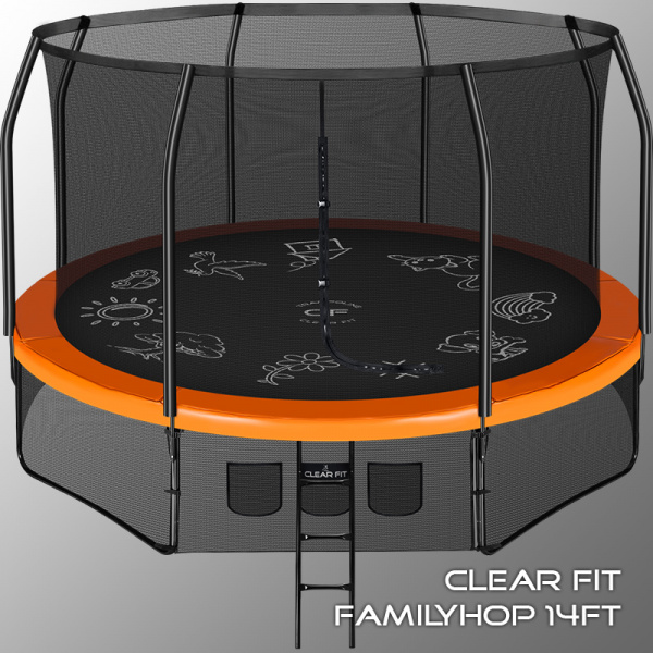 Батут Clear Fit FamilyHop 14Ft