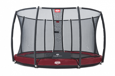 Батут Berg Elite+ InGround 330 (красный) с защитной сеткой T-Series