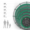 Батут Unixline Supreme Game 14 ft (green)