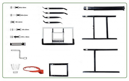 Баскетбольный щит  DFC 48" Board48P
