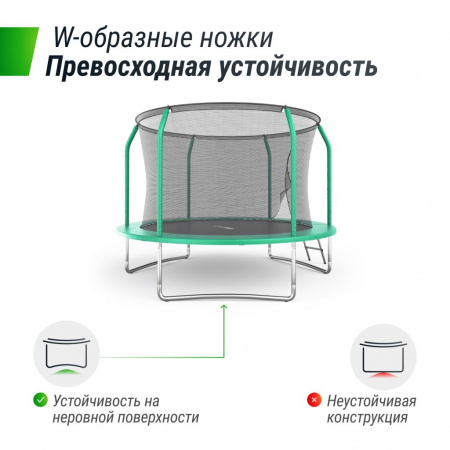 Батут Unix Line Supreme Basic 10 ft (green)