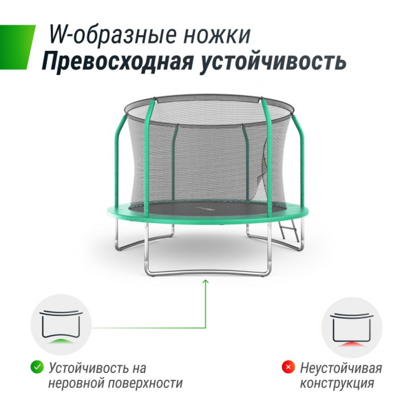 Батут Unix Line Supreme Basic 10 ft (green)