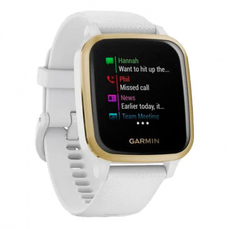 Часы для спорта Garmin Venu Sq White Gold