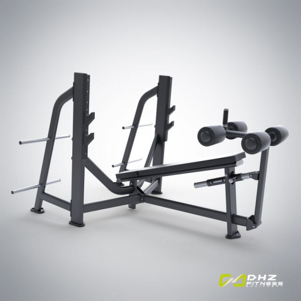 Скамья-стойка для жима под углом вниз (Olympic Decline Bench) E7041