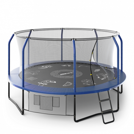 Батут Unix line Supreme Game 14 ft (blue)