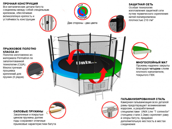 Батут Unix line 10 ft Classic (inside)