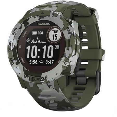 Часы для спорта Garmin Instinct Solar Camo Lichen