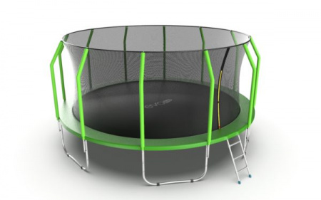 Батут с внутренней сеткой  Evo Jump Cosmo 16ft (Green)