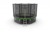 Батут с внешней сеткой Evo Jump External 12ft (Green) + нижняя сеть