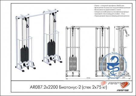 Биотонус-2 ARMS (стек 2х75кг) AR087.2х2200