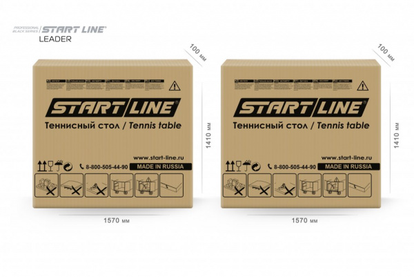 Стол теннисный Start Line Leader Black