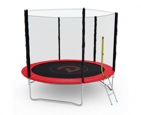 Батут с сеткой DFC Pelpo 10ft с лестницей, Red