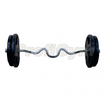 Штанга тренировочная ProfiGym EZ-образная 102.5 кг