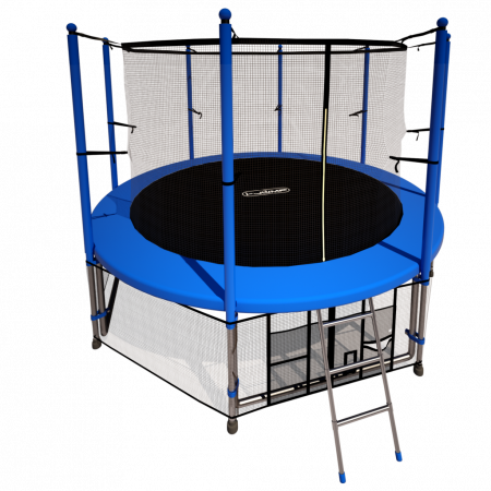 Комплект батут i-Jump 8ft (2.44м) с защитной сетью с лестницей