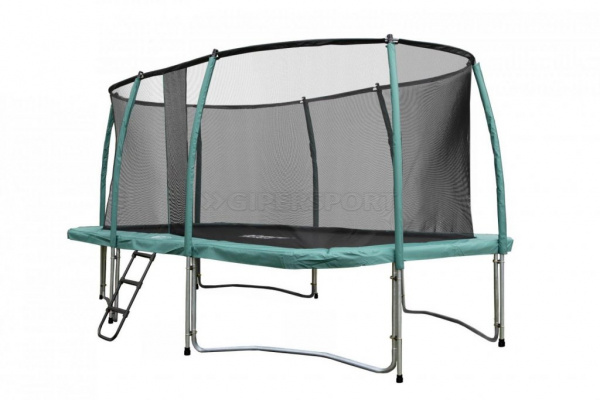 Батут Kogee Tramps Top Tramps 10'x14'(4.3x3.0м) прямоугольный с защитной сетью