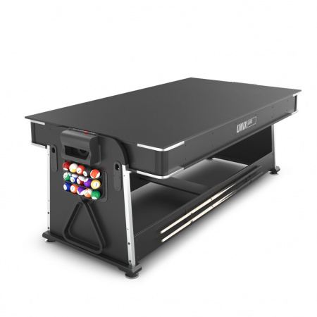Игровой стол Unix Line Трансформер 4 в 1 (204х112 cм) Black