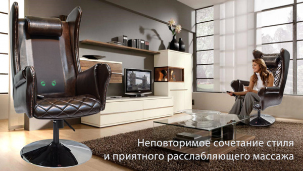 Массажное кресло Ego Lord EG3002 Lux Шоколад