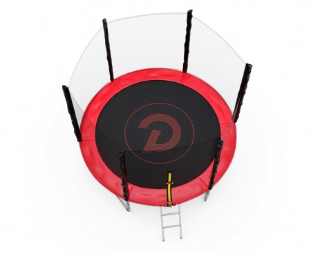Батут с сеткой DFC Pelpo 8ft с лестницей, Red